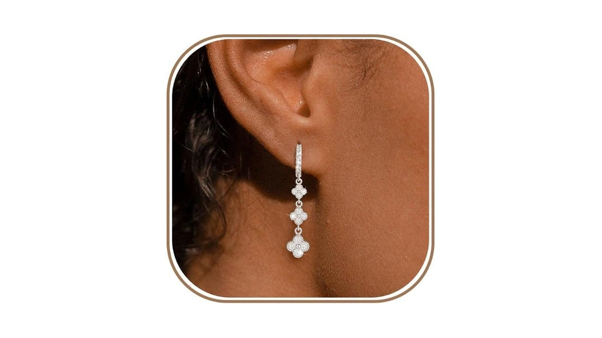 Zheshy Dangle Earrings For Women 14k Gold Plated/silver Wedding Earrings