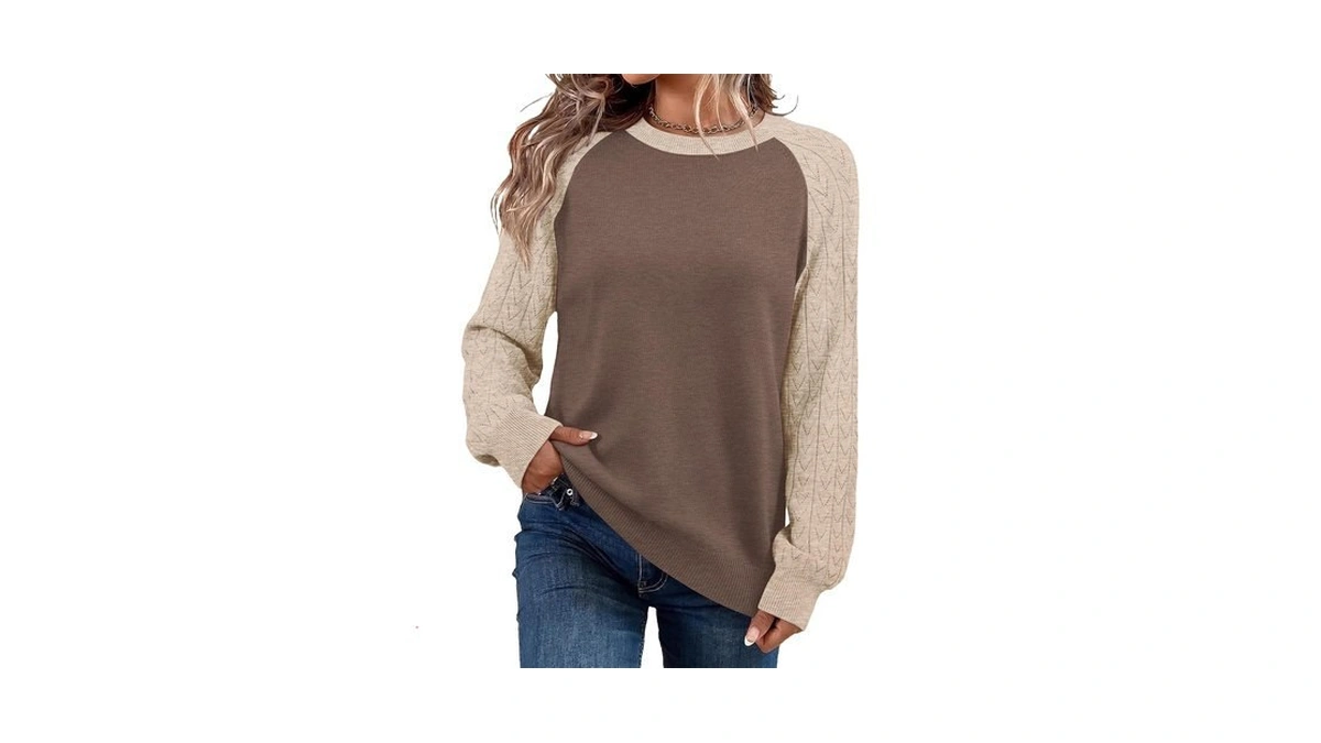 Wiholl Sweaters For Women Knit Long Sleeve Pullover Tops Color
