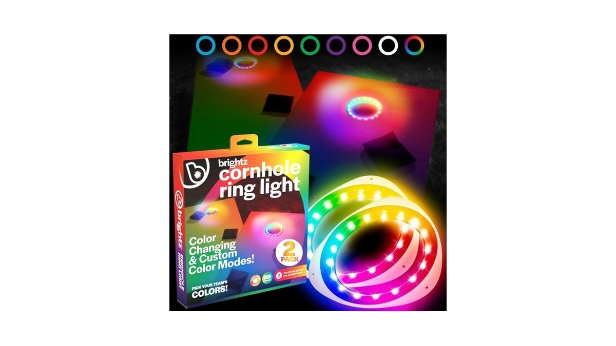 Brightz Led Cornhole Ring Lights For Hole & Board, Color