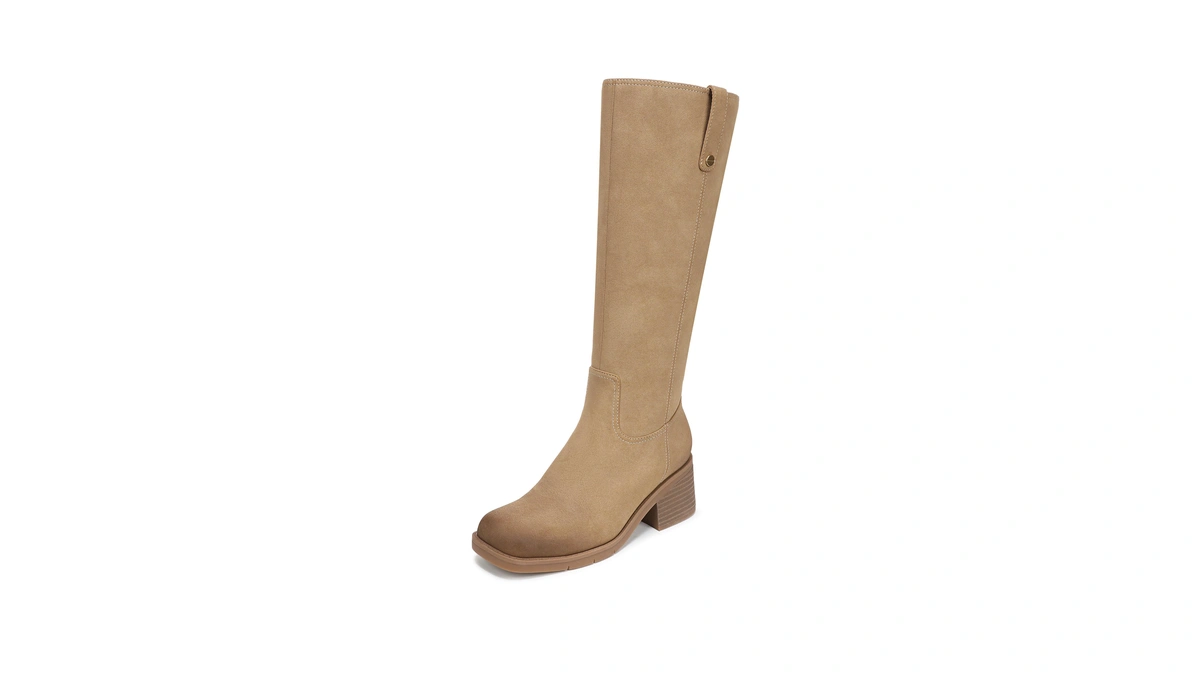 Dr. Scholl's Women's Joplin Knee High Boot Sand/taupe Brown Wide