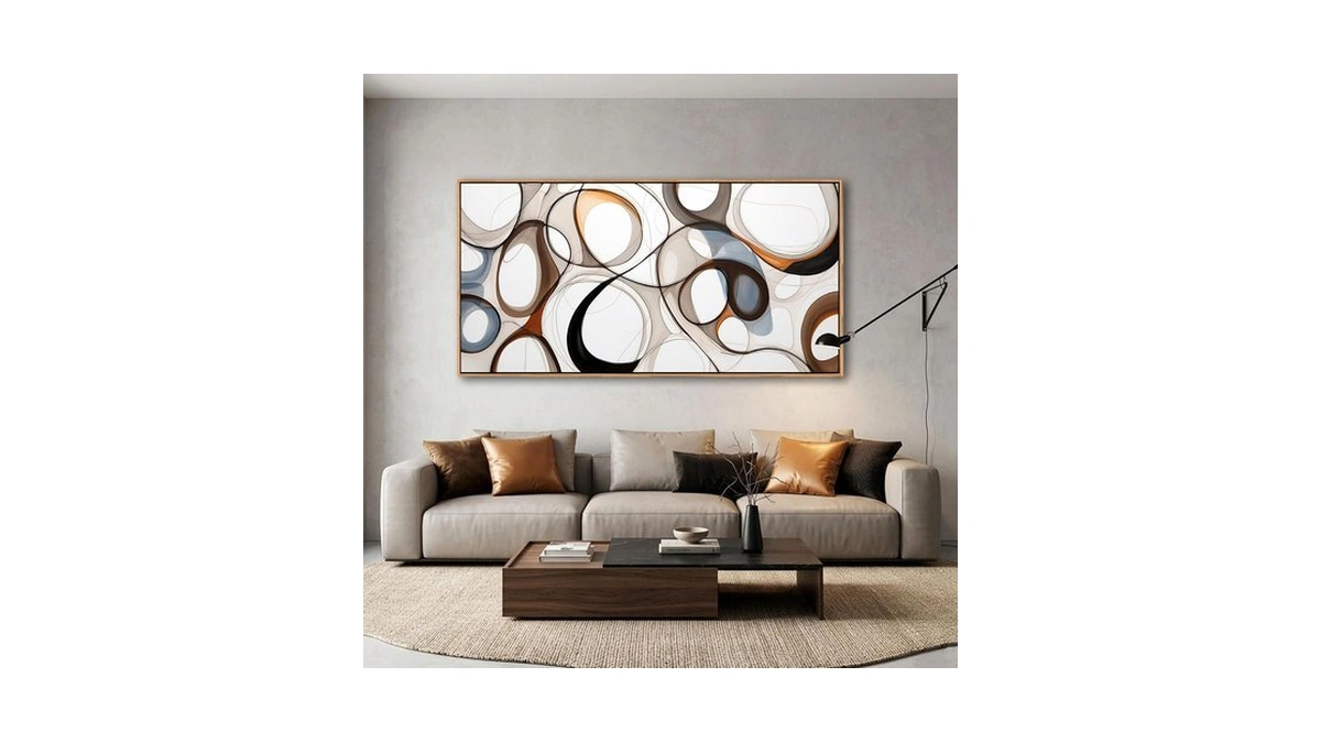 Abstract Canvas Wall Art - Framed Wall Art For Living