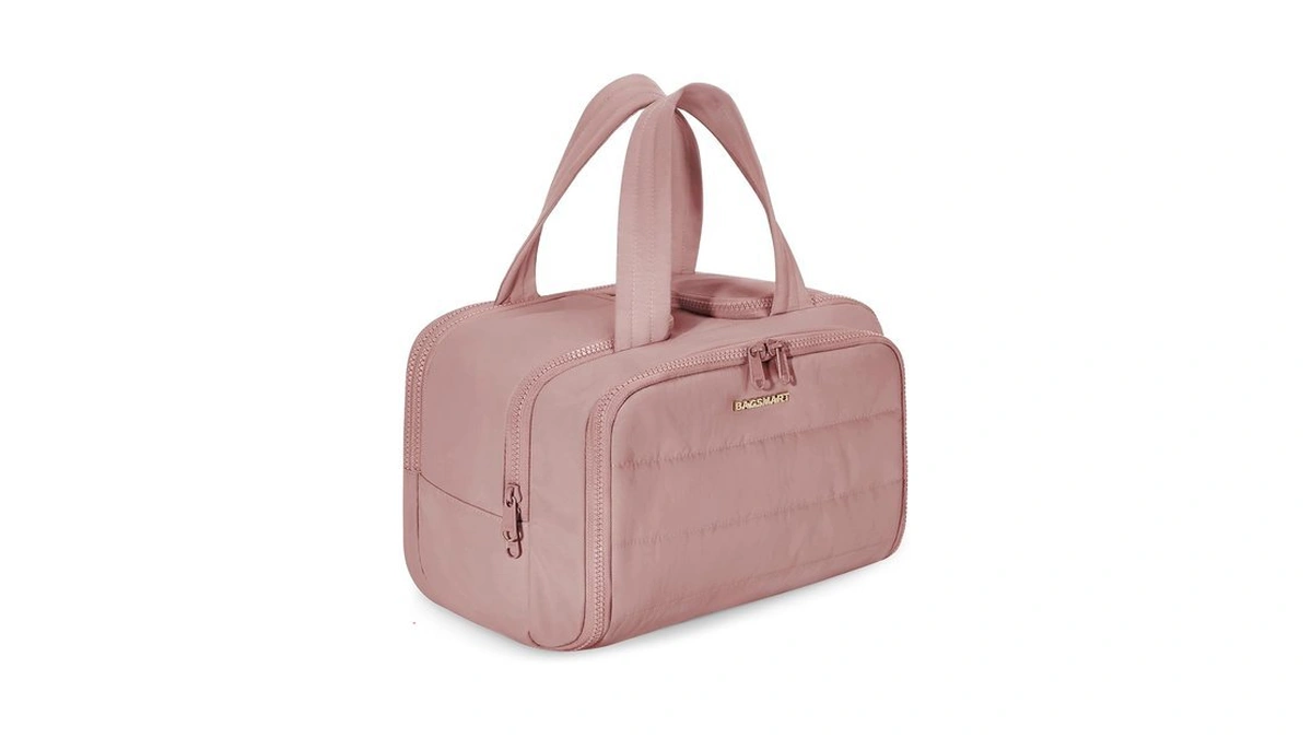 Bagsmart Travel Toiletry Bag, Lightweight Large Wide-open Travel Bag For