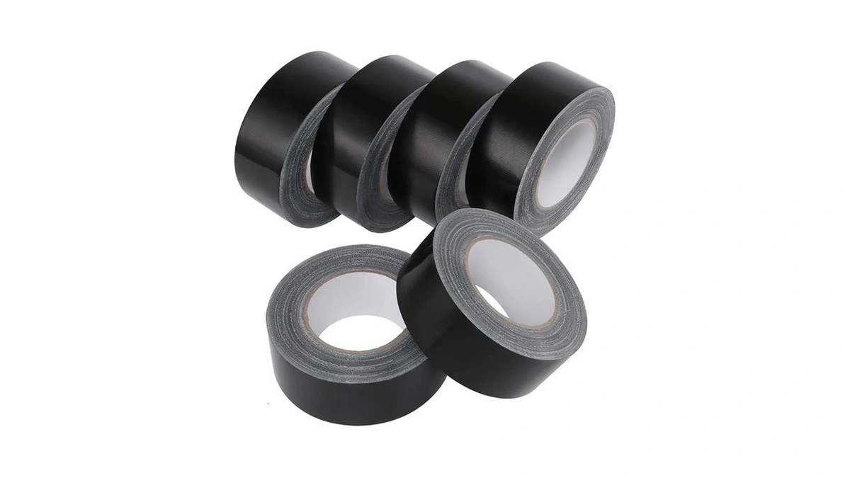 Lichamp 6 Rolls Heavy Duty Black Duct Tapes, 2 Inches