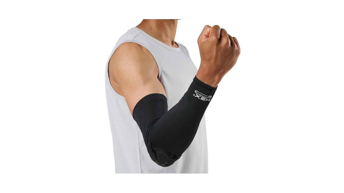 Mcdavid Hex Viz Arm Sleeve Single Black/grey S