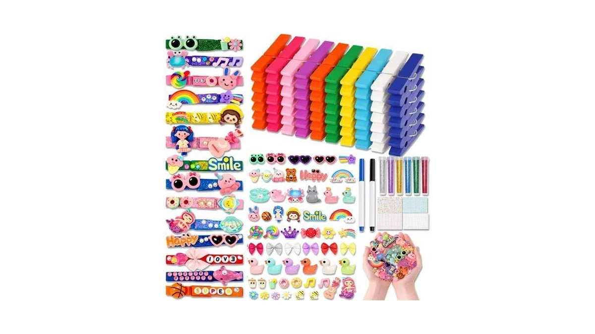 Cheer Pins Kit For Girls – 80pcs Diy Cheer Pin