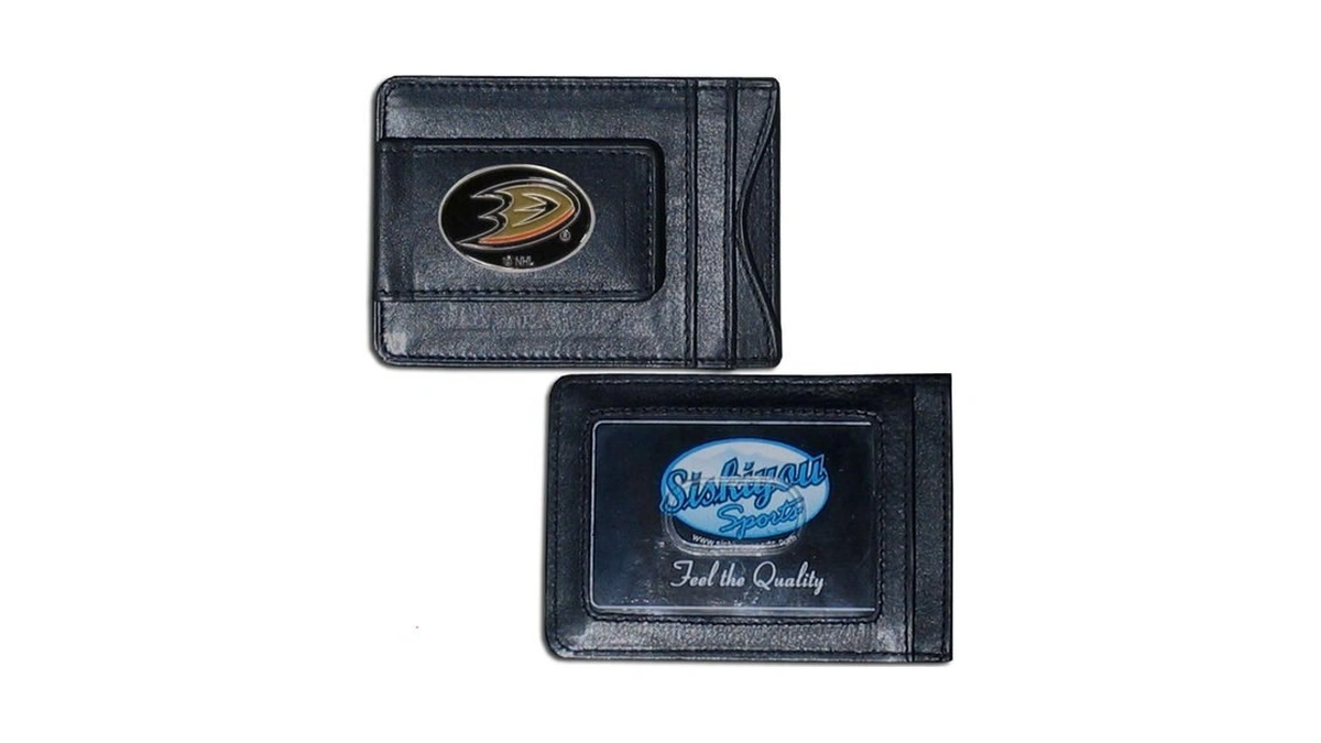 Siskiyou Nhl Anaheim Ducks Leather Cash & Cardholder
