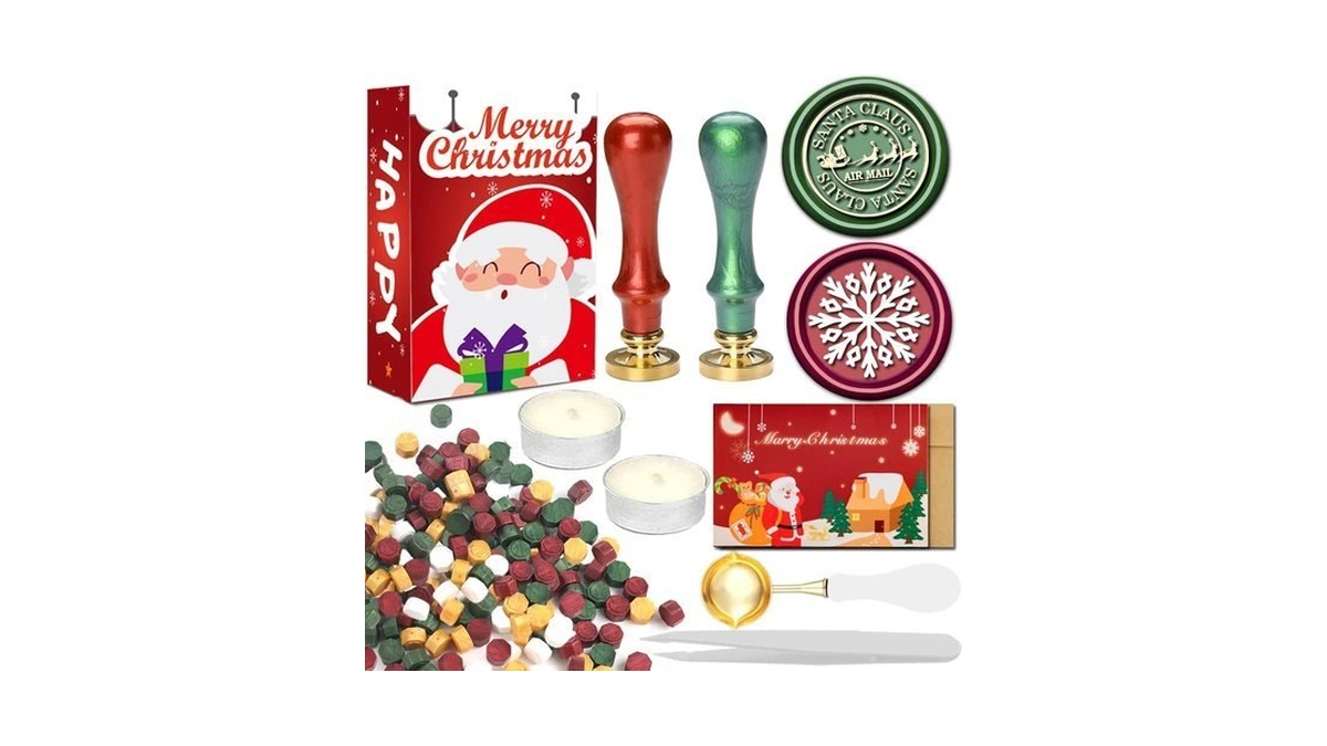 Wuerlin Christmas Wax Seal Kit - Santa Claus & Snowflake