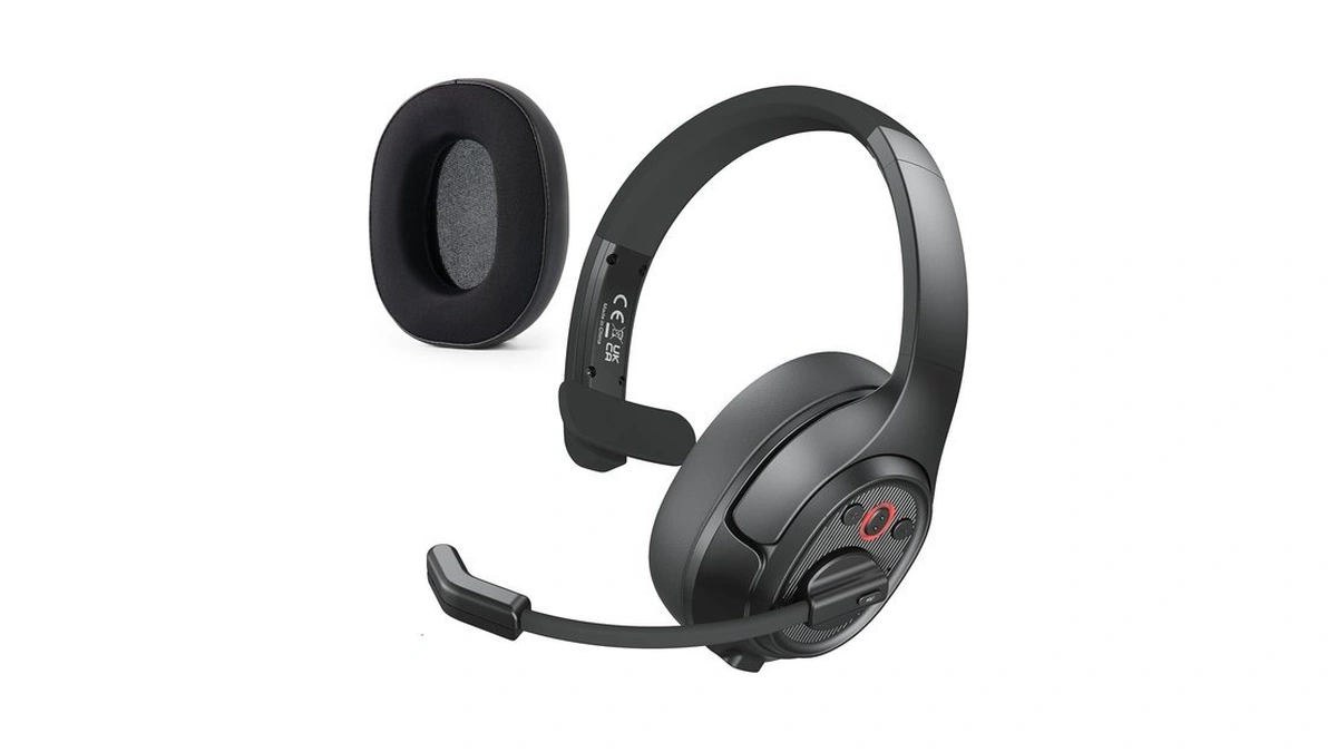 Eksa [upgrated Trucker Bluetooth Headset With Enc Microphone, 99ft Wireless