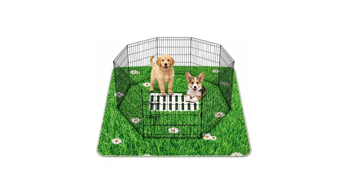 Aitmexcn Washable Pee Pads For Dogs, 2 Pack Lawn Puppy