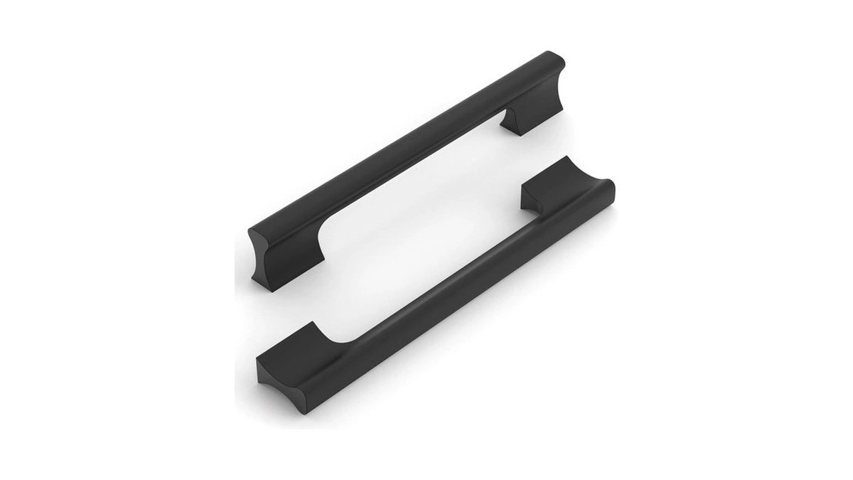 Knoklock 10 Pack 6.3 Inch(160mm) Kitchen Cabinet Handles Matte Black