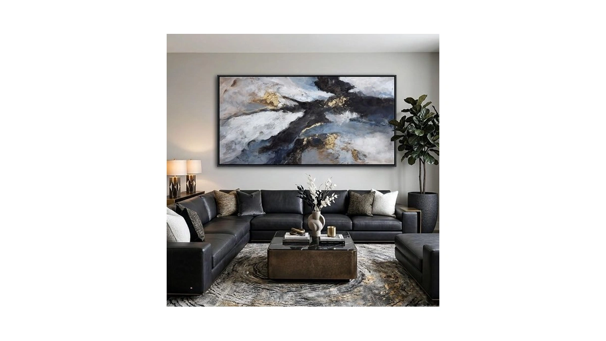 Black And White Wall Art For Living Room Large Canvas