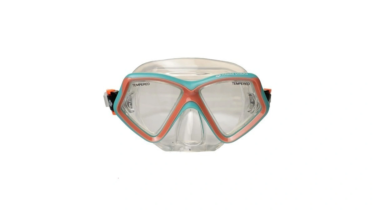Hawaii Divers Jelly Fish Snorkel Mask For Kids - Tempered