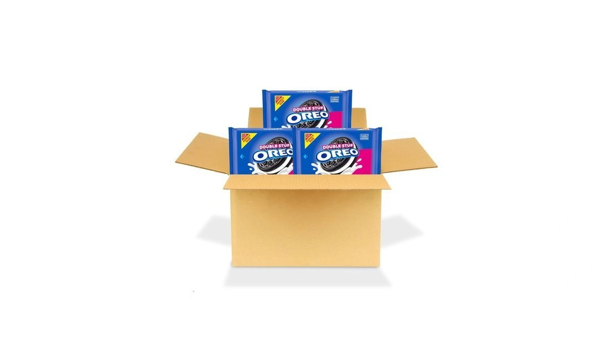Oreo Double Stuf Chocolate Sandwich Cookies, Family Size, 3 Packs