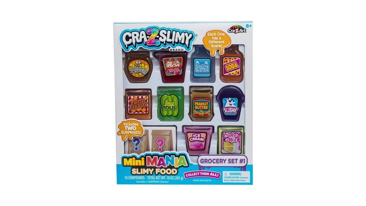 Cra-z-slimy Mini Mania Grocery Set, 10-count