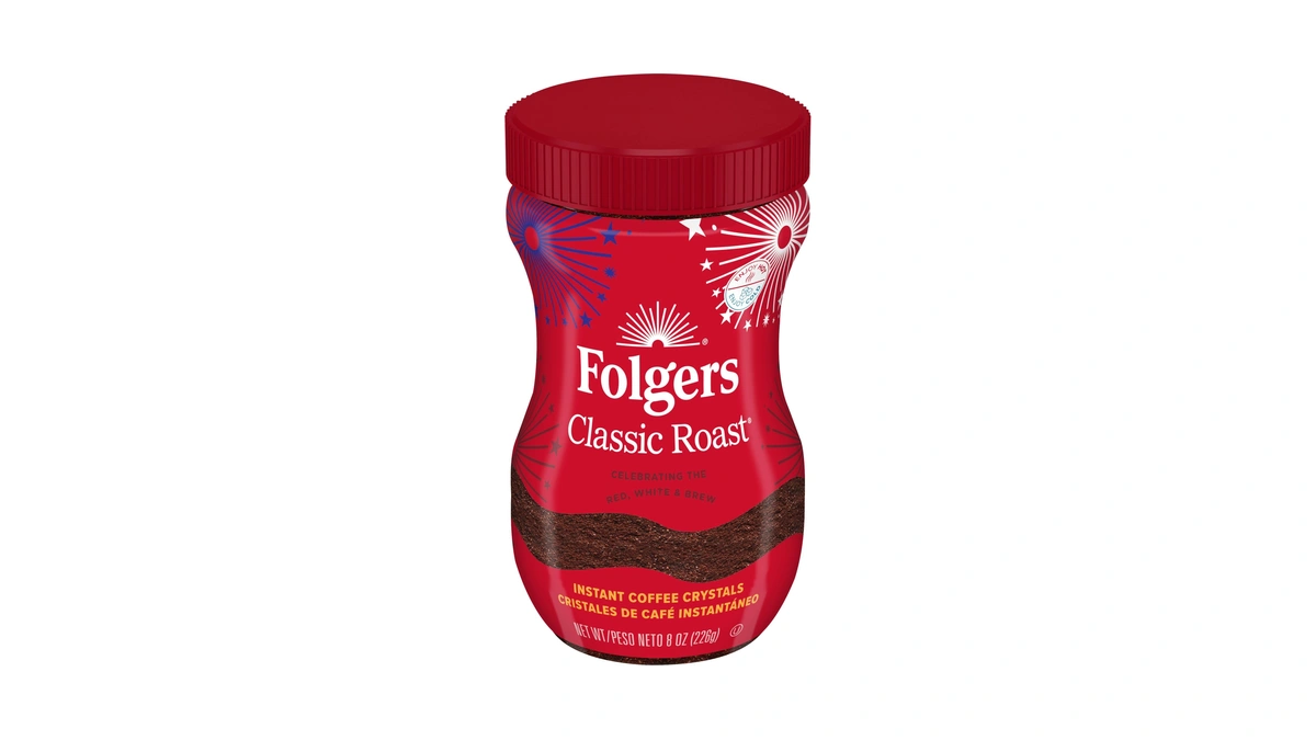 Folgers Classic Roast Instant Coffee, 8 Oz. Jar