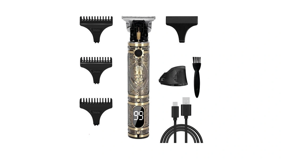Yluiqdzl Hair Clippers,t-blade Rechargeable Hair Trimmer With Lcd Display,cordless Professional