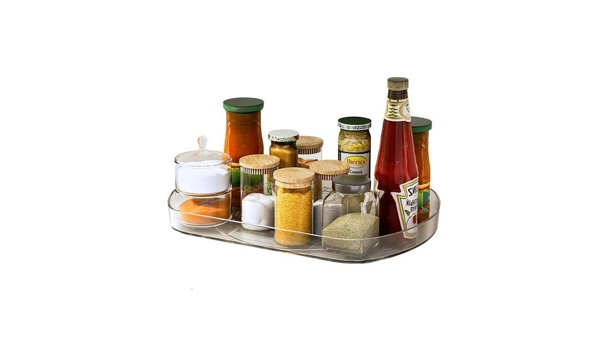 Voova 360 Degree Refrigerator Lazy Susan Turntable, 1 Pack