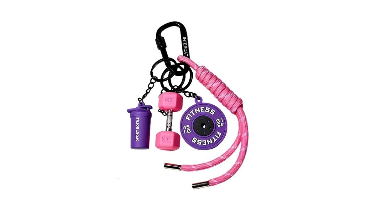 Intercat Gym Accessories For Women, Fitness Keychain Set