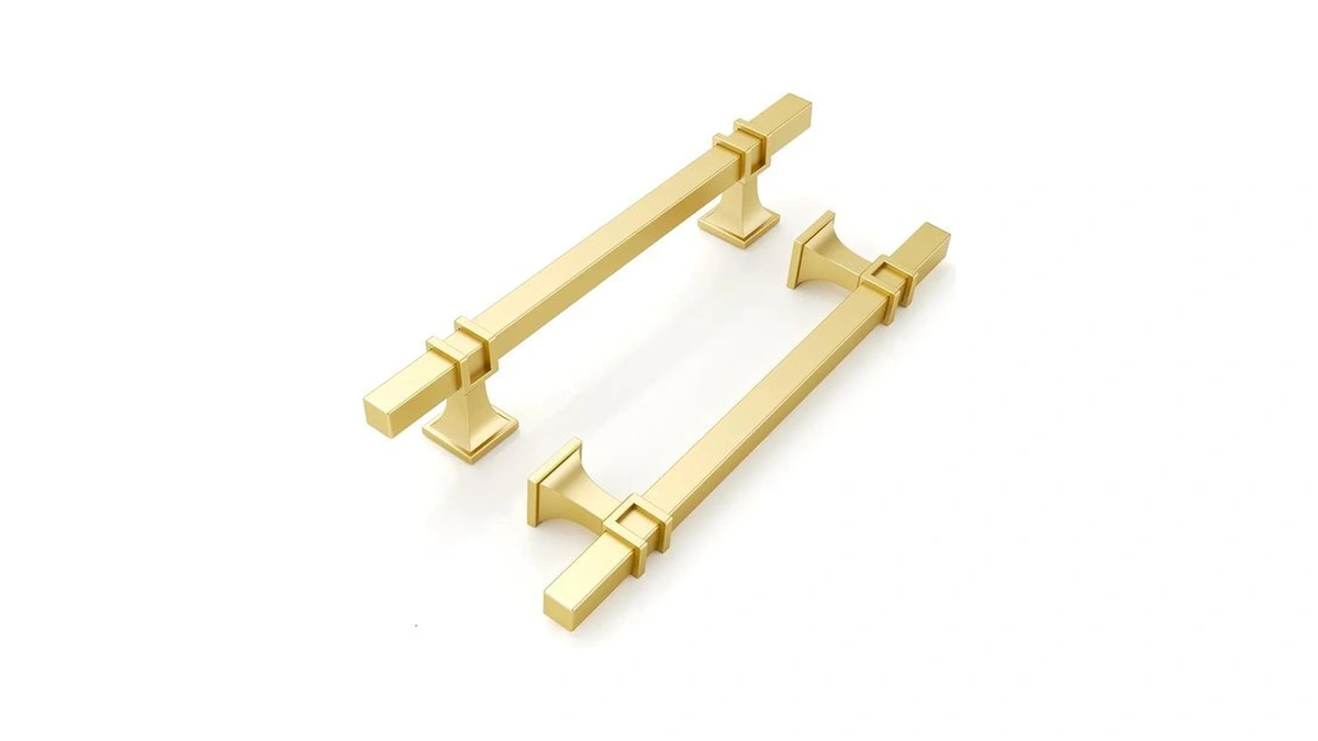 9build 10 Pack 5 Inch Cabinet Pulls Brushed Gold Kitchen