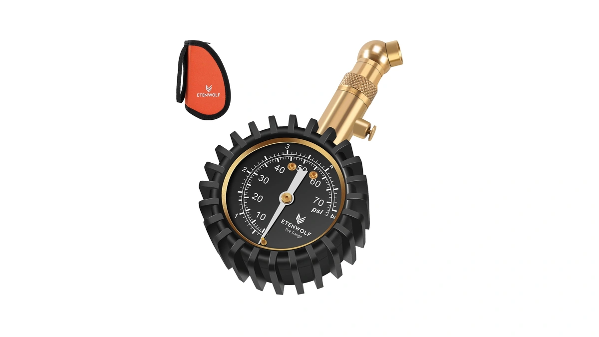 Etenwolf Tire Pressure Gauge For Cars 0-75 Psi With Large