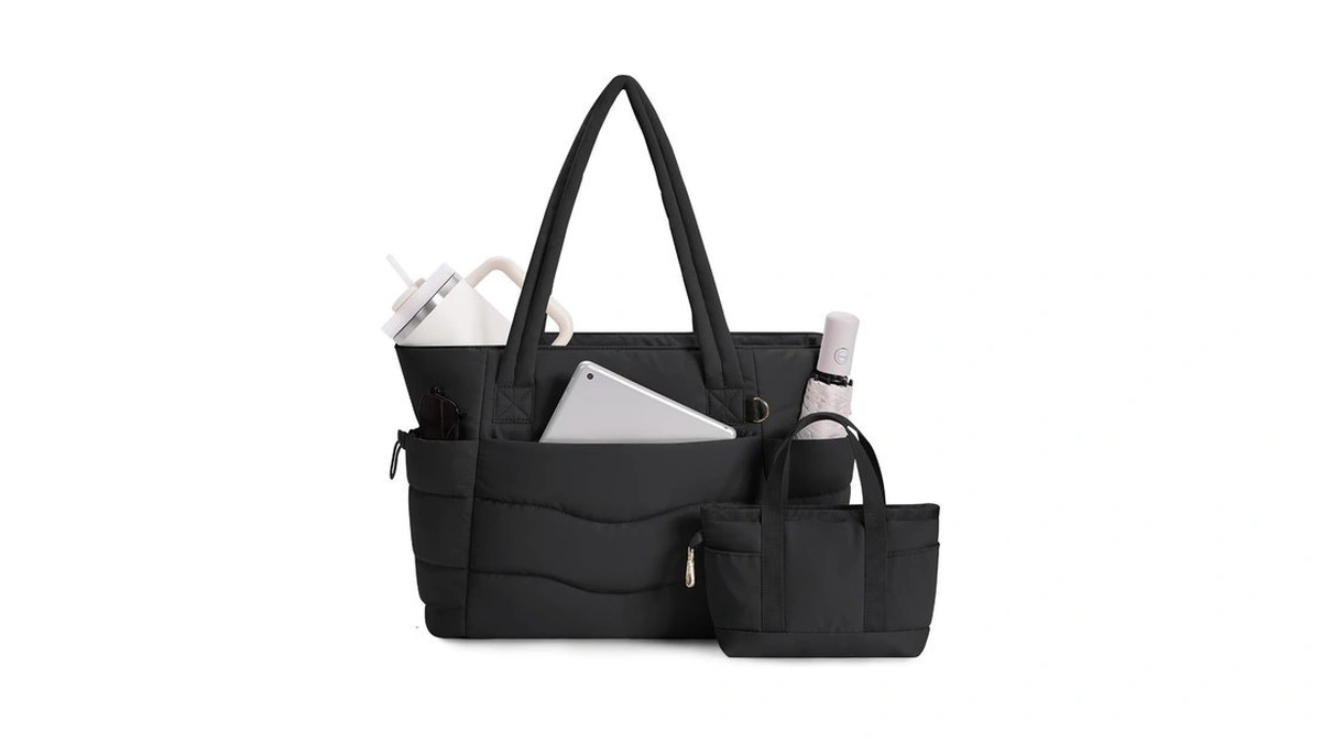 Wandering Nature Work Tote Bag With Cup Holder, Nurse Bag