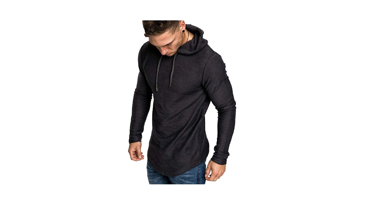 Lexiart Mens Fashion Athletic Hoodies Sport Sweatshirt Solid Color Fleece