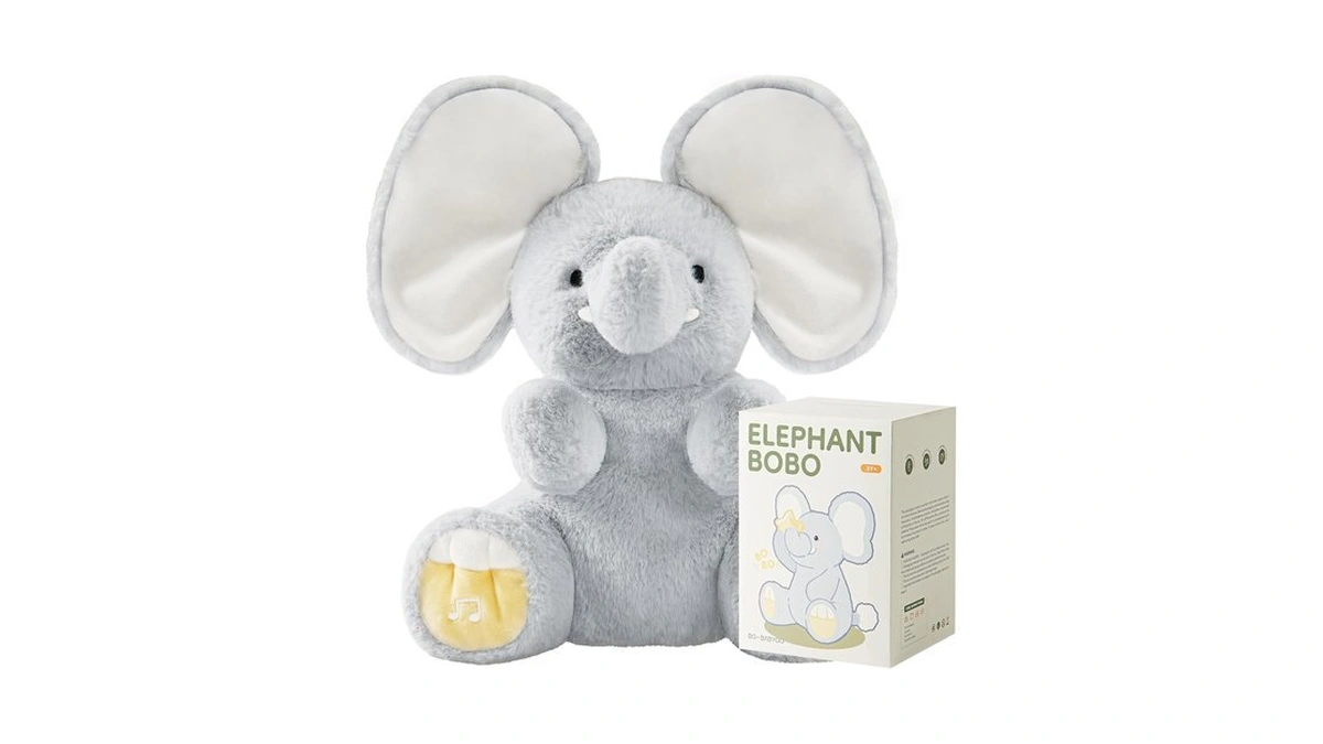 Peek A Boo Elephant Toy, Interactive Singing Plush Elephant, Moving