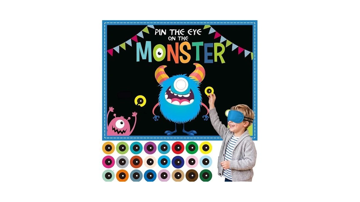 Halloween Games For Kids Pin The Eye On The Monster