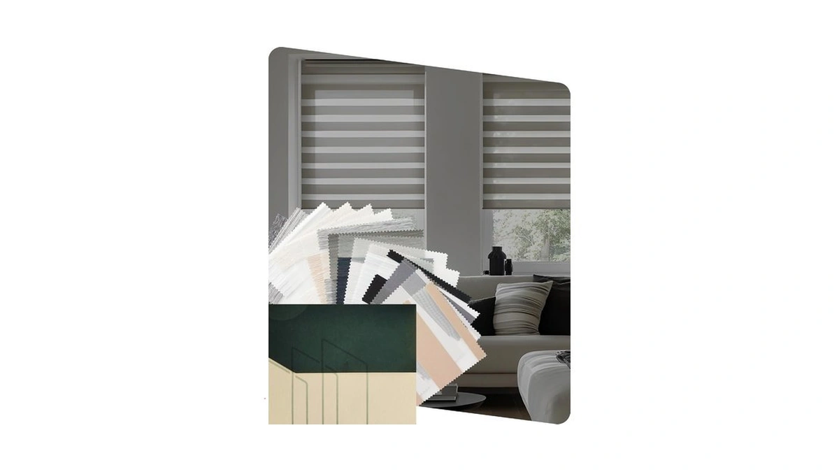 Yoolax Motorized Zebra Blinds, Vivid Series Multicolor Fabric Samples