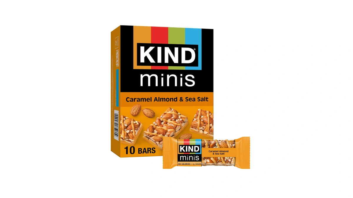Kind Mini Snack Bars, Caramel Almond & Sea Salt, Gluten