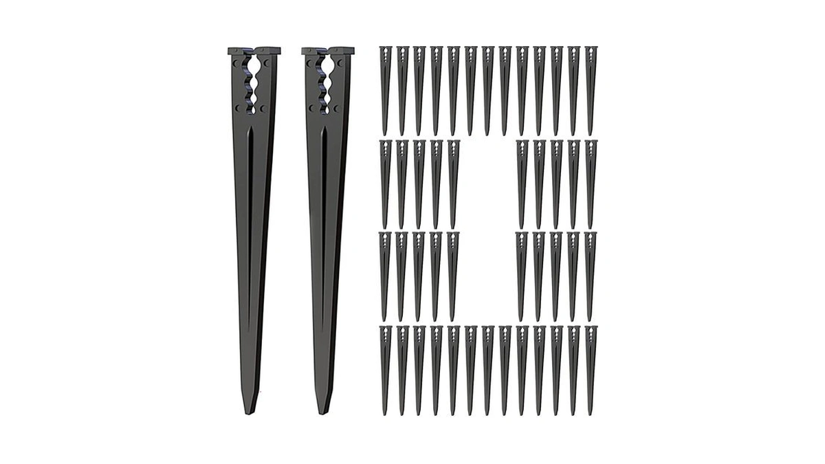 Jayee 110 Pieces Drip Irrigation Support Stakes For 1/4 Inch