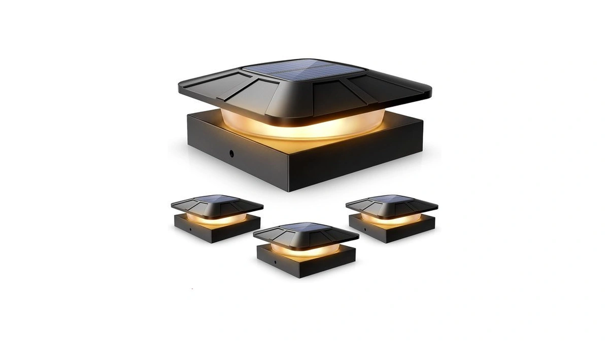 Bilimuris Solar Post Cap Lights For 4x4 And 3.5x3.5 Posts,