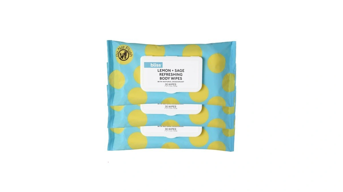 Bliss Lemon And Sage Deodorizing Body Wipes - 30 Ct,