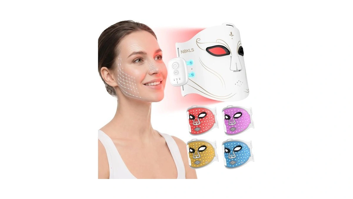 Red Light Therapy Mask For Face Acne Wrinkles, 400 Leds