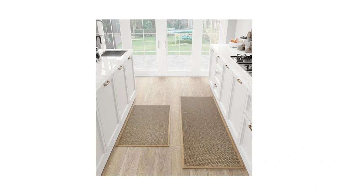 Sumlans Kitchen Mat Set Of 2 Pcs, Cushioned Non Slip
