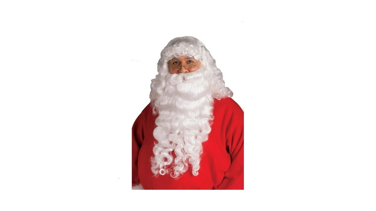 Rubies Santa Claus Beard & Wig Set For Adults, Men's