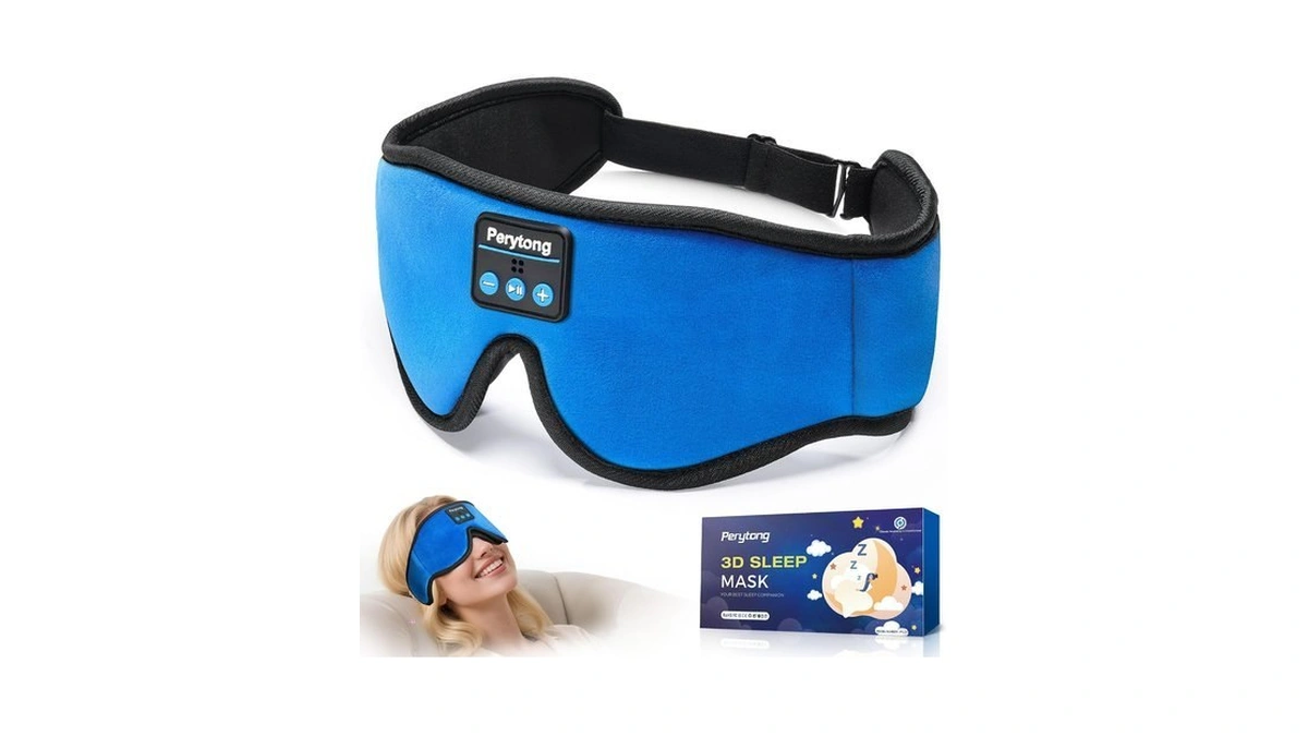 Perytong Sleep Mask With Bluetooth 5.4 Headphones, Wireless Music Sleep