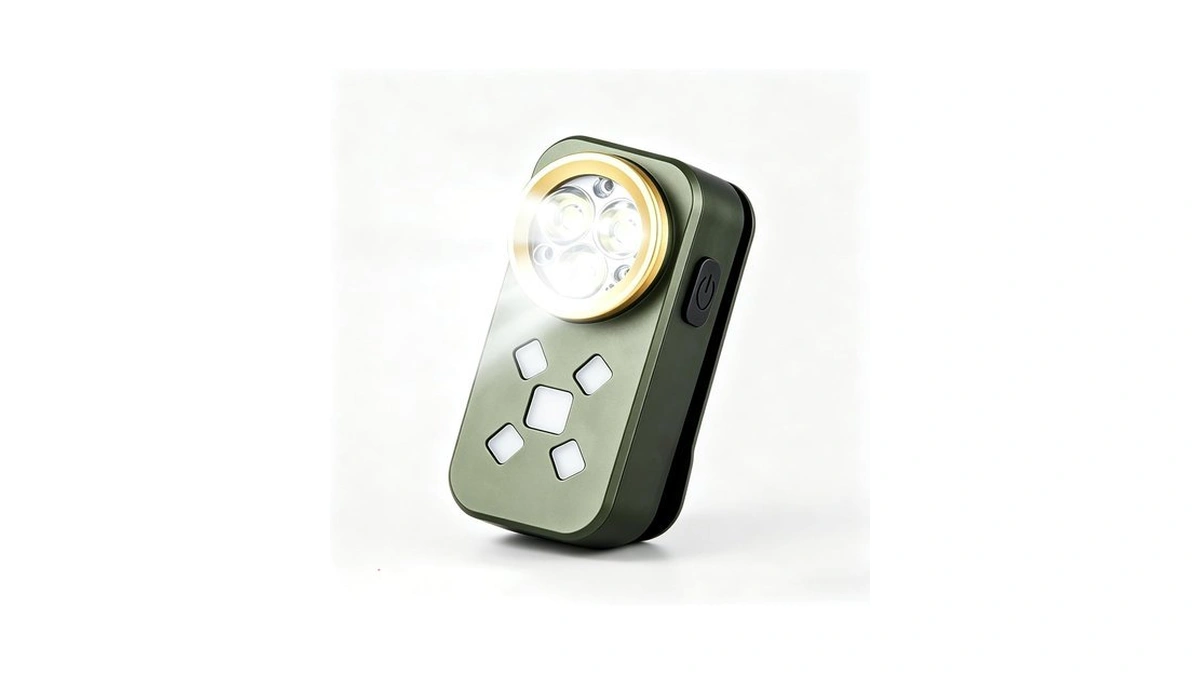 Fosfis Rechargeable Edc Flashlight, 500 Lumens Portable Clip On Light,