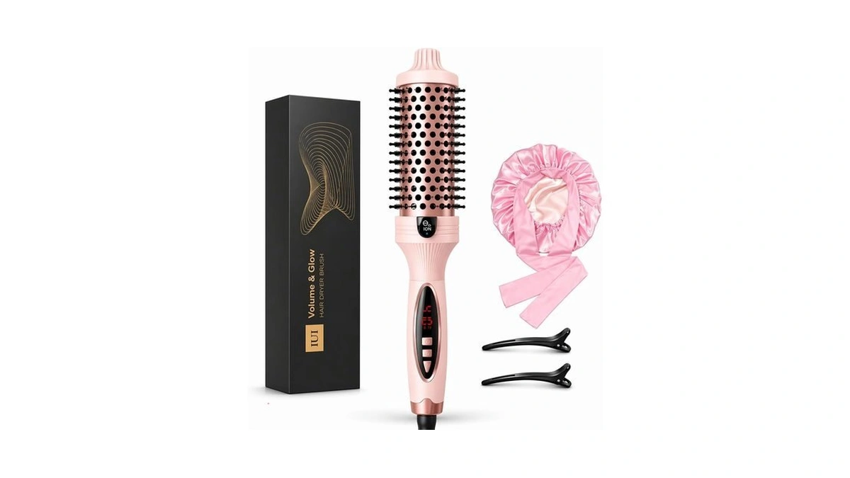 Iuibeauty Thermal Brush, Heated Round Brush With 5 Heat Settings