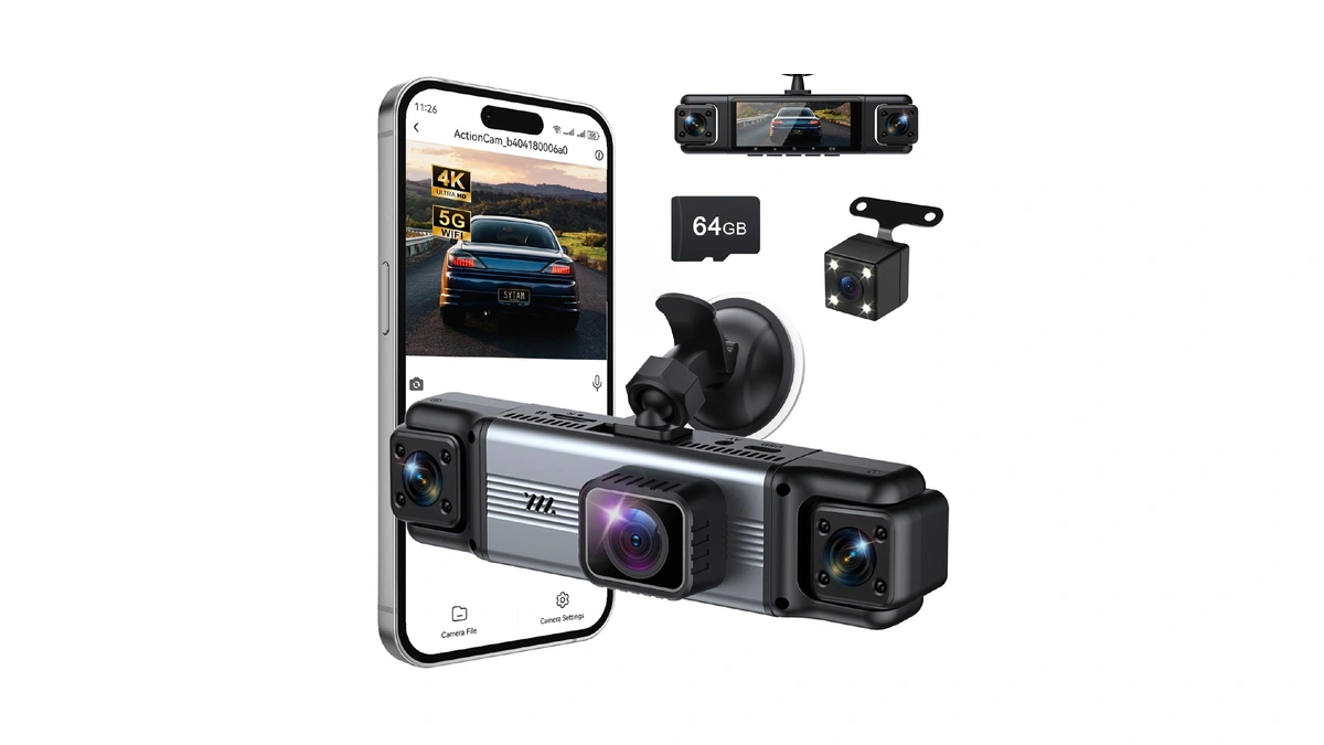Amazon : 4 Channel 360° Dash Cam Front And Rear I