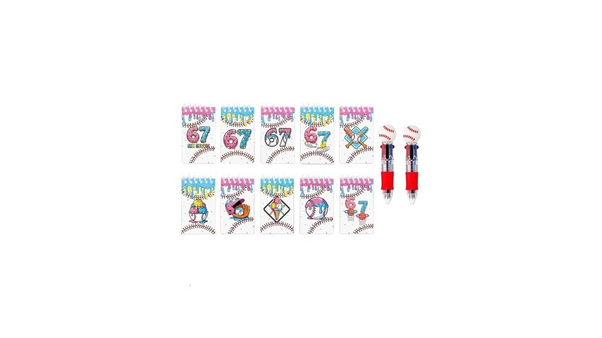 6 7 Party Favors & Baseball Party Favors, 10 Pack