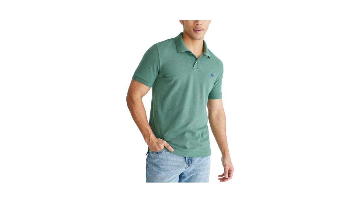 Amazon : Aero A87 Solid Pique Polo, Treeline, Xl