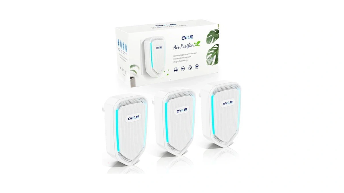 3 Pack Plug In Air Purifiers, Filterless Negative Ion Air