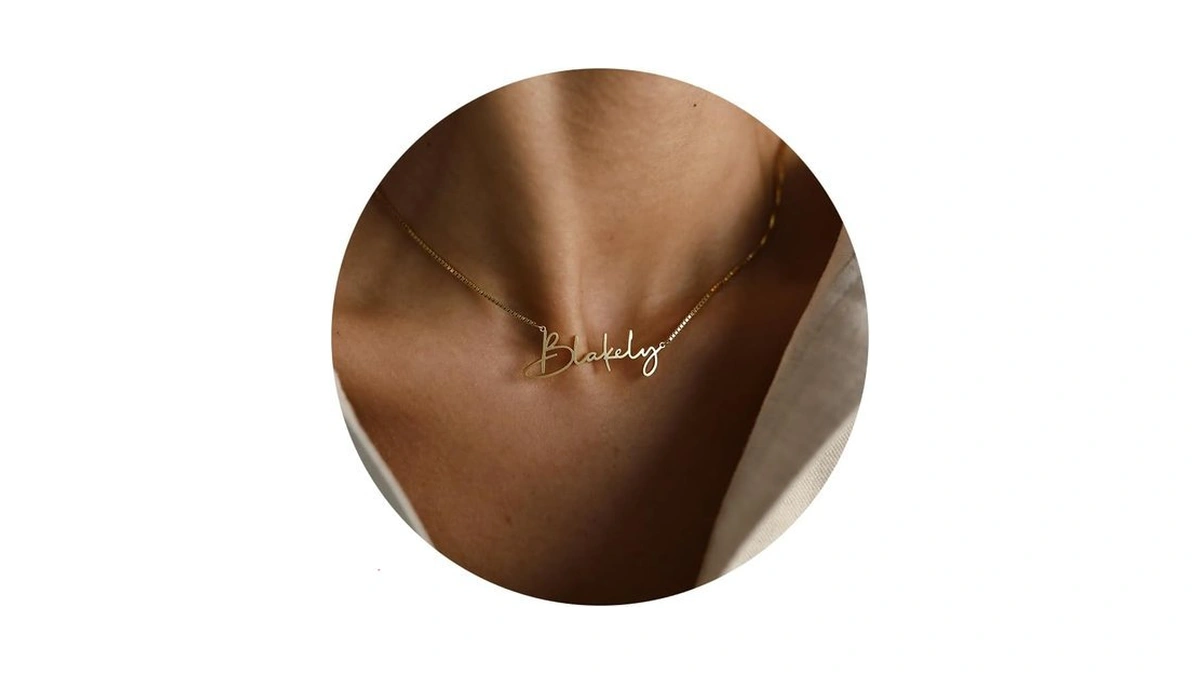 Coobopet Personalized Multiple Name Necklaces For Women 18k Gold Plated