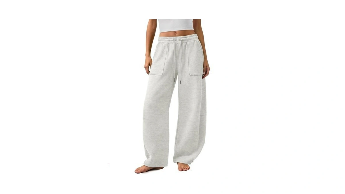 Juicici Barrel Sweatpants Women Baggy Wide Leg Sweat Pants Fashion