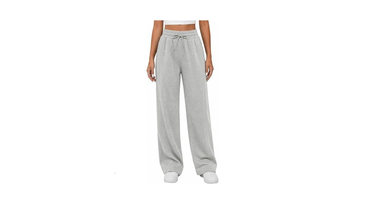 Jekaoyi Womens Wide Leg Sweatpants Fall Baggy Lounge Track Sweat
