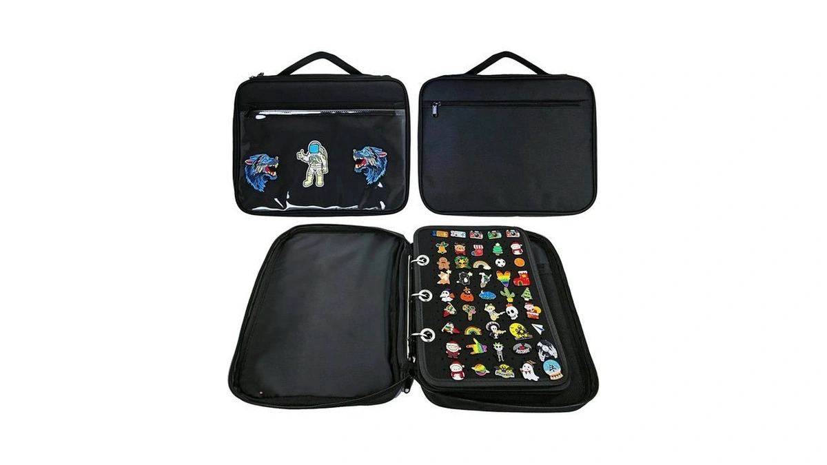 Miiinaps Black 6 Binder Enamel Pin Display Bag.(without Accessories)