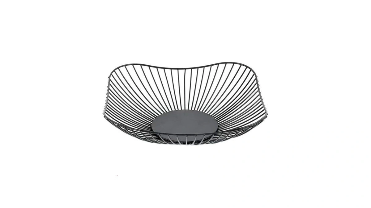 7uyuu Metal Fruit Basket - Black Fruit Bowl For Kitchen