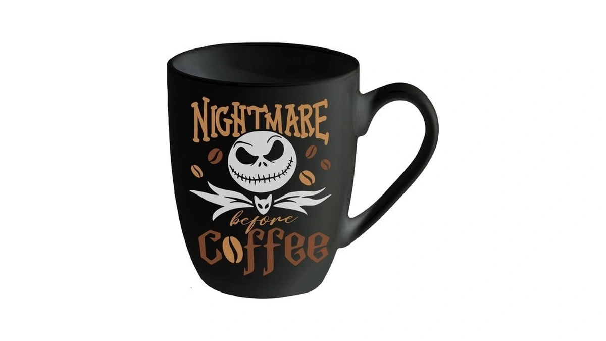 Pycat Ceramic Black Coffee Mug Gifts, Skeleton Coffee Tea Cup