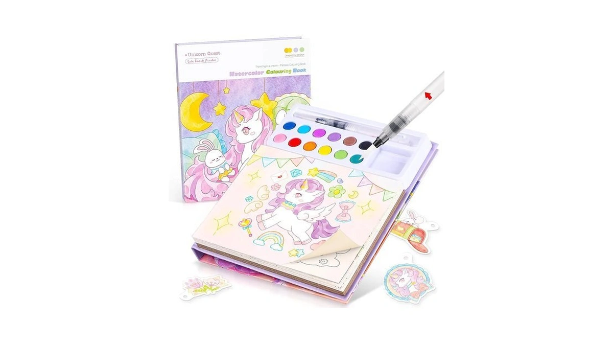 Accevo Water Painting Book For Toddlers Mess Free Unicorn Paint